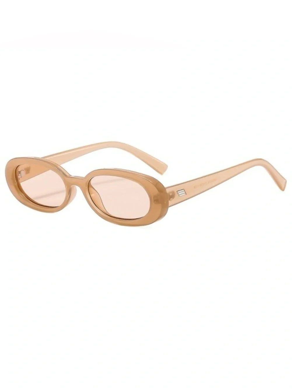 RETRO 90s OVAL ACETATE FRAME UV400 EYEWEAR SUNGLASSES